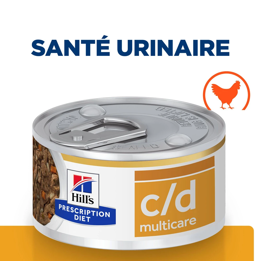 Hill's Prescription Diet C/D Urinary Multicare Boîtes Pour Chat Au Poulet Et Légumes - 24 X 82g 4 Hill's Prescription Diet C/D Urinary Multicare Boîtes Pour Chat Au Poulet Et Légumes - 24 X 82g – Image 2