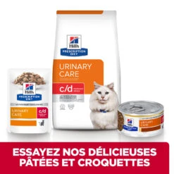 Hill's Prescription Diet C/D Urinary Stress Sachets Pour Chat Au Saumon - 12 X 85g -France Animalerie 52742286303 5 FR