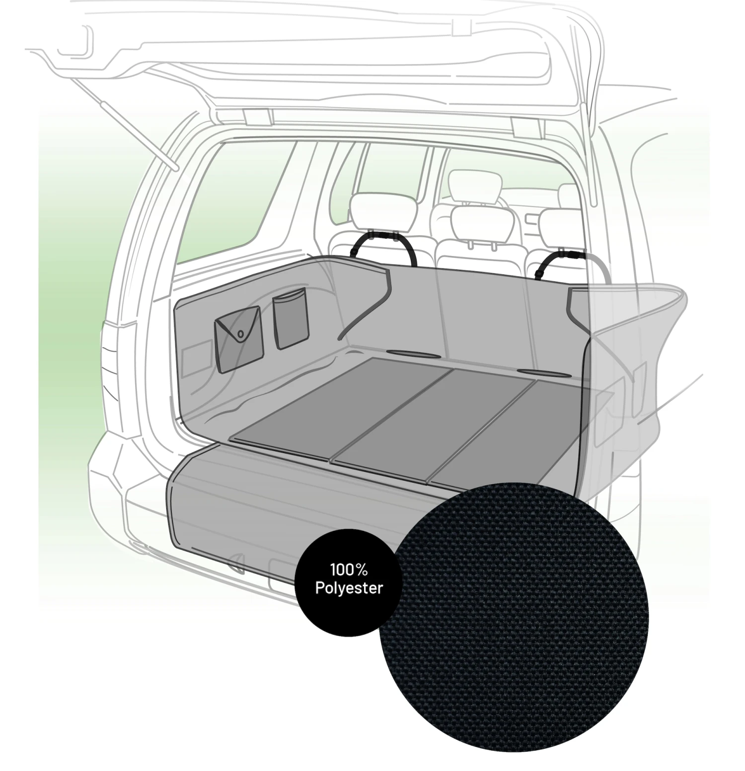 Flamingo Housse Pour Coffre De Voiture Moco Noir 163x125cm 12 Flamingo Housse Pour Coffre De Voiture Moco Noir 163x125cm – Image 10