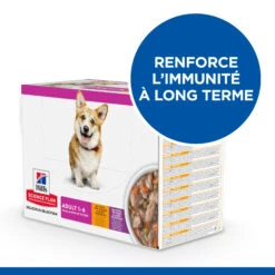 HILL'S SCIENCE PLAN HEALTHY CUISINE MIJOTÉS POUR CHIEN ADULTE SMALL & MINI AU POULET ET AU BŒUF 12X80G 14 HILL'S SCIENCE PLAN HEALTHY CUISINE MIJOTÉS POUR CHIEN ADULTE SMALL & MINI AU POULET ET AU BŒUF 12X80G -France Animalerie Hill s science plan chien adult healthy cuisine mijotes sachet repas poulet boeuf 12x80g 3 FR