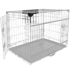 Cage Fer Ninja Edition Avec Porte Coulissante 107x71x79 Cm Noir -France Animalerie Hoek