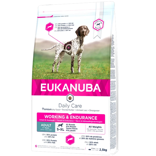 Eukanuba Adult Working & Endurance All Breed Pour Chien 3kg 4 Eukanuba Adult Working & Endurance All Breed Pour Chien 3kg – Image 2