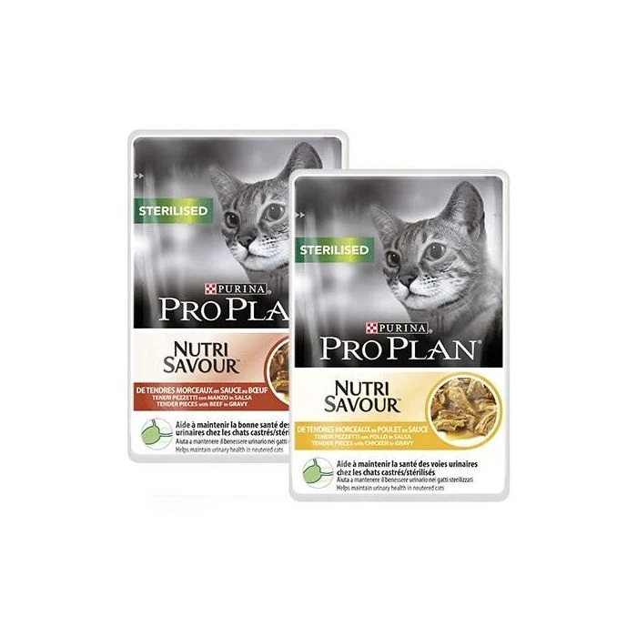 Purina Pro Plan Sterilised Chat Sachet 3 Purina Pro Plan Sterilised Chat Sachet